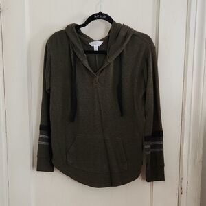 Market & Spruce Khaki Jacket with Dark Trim